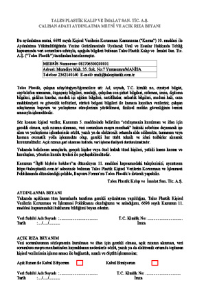 çalışan aday aydınlatma